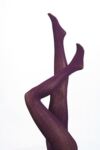 Ladies 1 Pair Jonathan Aston Rib Angora Tights In 2 Colours