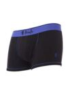 Mens 1 Pack Pringle Black Fashion Trunks Cobalt Blue With Contrast Waistband & Binding