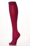 Ladies 1 Pair Falke Sensitive London Anatomically Shaped Left And Right Gentle Grip Cotton Knee High Sock In 13 Colours