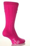 Ladies 1 Pair Corgi 100% Cashmere Cable Knit Leisure Socks