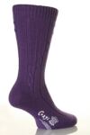 Ladies 1 Pair Corgi 100% Cashmere Cable Knit Leisure Socks