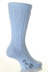 Ladies 1 Pair Corgi 100% Cashmere Cable Knit Leisure Socks