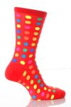 Ladies 1 Pair Hot Sox Fun Dots Socks In 3 Colours