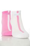 Ladies 3 Pair Elle Mesh Trainer Liner With Stripe In 2 Colours