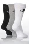 Mens 3 Pair Adidas Cotton Sports Socks