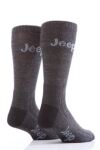 Mens 2 Pair Jeep Multi Terrain Trekking Socks In 3 Colours