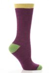 Ladies 1 Pair Urban Knit Boucle Ankle Socks In 2 Colours