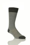 Mens 1 Pair Pantherella Traditional Dogtooth Merino Wool Socks In 4 Colours
