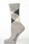 Ladies 1 Pair Burlington Original Argyle Pattern Wool Socks In 7 Colours