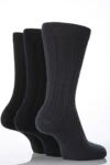 Mens 6 Pair SockShop Outstanding Value Extra Soft Rib Leisure Socks