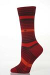Ladies 1 Pair Burlington Multi Stripe Socks In 4 Colours