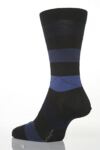 Mens 1 Pair Burlington Fashion Stripe & Cross Line Socks In 4 Colours