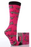 Ladies 1 Pair Totes Leopard Cat Novelty Slipper Socks