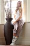 Ladies 2 Pair Totes Naturals Wool Blend Slipper Socks In 2 Colours
