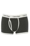 Mens 1 Pair Calvin Klein 365 Black Pin Stripe Cotton Stretch Trunk