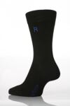 Mens 1 Pair SockShop Individual Black Embroidered Initial Socks - R