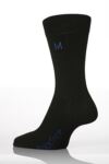 Mens 1 Pair SockShop Individual Black Embroidered Initial Socks - M