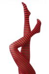 Ladies 1 Pair Silky Scarlet Ringer Striped Tights In 5 Colours