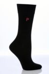 Ladies 1 Pair SockShop Individual Pink Embroidered Initial Socks - P