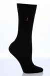 Ladies 1 Pair SockShop Individual Pink Embroidered Initial Socks - J