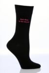 Ladies 1 Pair SockShop Individual Celebrations Embroidered Socks BEST MUM IN THE WORLD!
