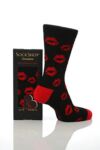 Mens 1 Pair SockShop Valentines Kisses Socks