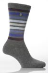Mens 2 Pair Jeff Banks Hastings Horizontal Stripe Socks