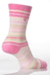 Ladies 2 Pair Jeff Banks Avignon Striped Chenille Socks In 4 Colours