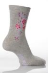 Ladies 2 Pair Jeff Banks Valance Printed Flower Socks In 3 Colours