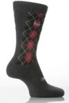 Mens 2 Pair Pringle Glasgow Vertical Argyle Patterned Stripe Sock In 2 Colours