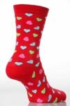 Ladies 1 Pair Hot Sox Candy Hearts Socks In 3 Colours