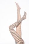 Ladies 1 Pair Falke Concetta Square Patterned Tights In 2 Colours