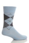 Mens 1 Pair Burlington Preston Extra Soft Feeling Argyle Sock In 19 Colours