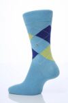 Mens 1 Pair Burlington Original Cotton Mix Argyle Sock In 19 Colours