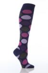 Ladies 1 Pair SockShop Bamboo Polka Dot Knee High Socks In 3 Colours