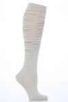 Ladies 1 Pair Urban Knits Tuck Stitch Knee High Socks In 3 Colours