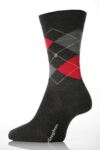 Ladies 1 Pair Burlington Original Wool Argyle Sock In 6 Colours
