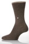 Mens 1 Pair Burlington 80% Cashmere Plain Sock In 3 Colours