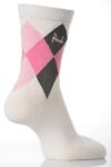 Ladies 2 Pair Pringle Chloe Diamond Argyle Patterned Sock In 6 Colours