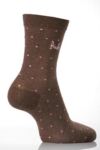 Ladies 2 Pair Pringle Dorothy Small Dots Pattern Sock In 7 Colours