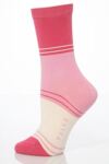 Ladies 1 Pair Falke New Block Stripe Socks In 6 Colours
