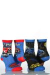 Boys 2 Pair HotWheels Absolute Attitude Spin & Speed MotorSports Socks