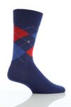 Mens 1 Pair Burlington Dundee Wool Argyle Socks In 17 Colours