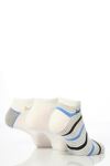 Mens 3 Pair Pringle Stripe and Plain Secret Socks In 3 Colours