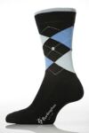 Mens 1 Pair Burlington Original Argyle Pattern Golf Socks In 2 Colours