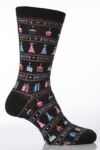 Ladies 1 Pair Hot Sox Happy Birthday Socks In 2 Colours