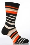 Ladies 1 Pair Hot Sox Abstract Zebra Stripe Socks In 2 Colours