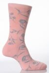 Ladies 1 Pair Hot Sox Floral Pattern Socks In 3 Colours