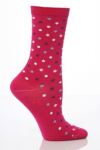 Ladies 1 Pair Levante Mini Dots Crew Socks In 3 Colours