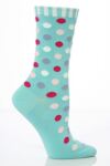 Ladies 1 Pair Levante Big Dots Crew Socks In 3 Colours